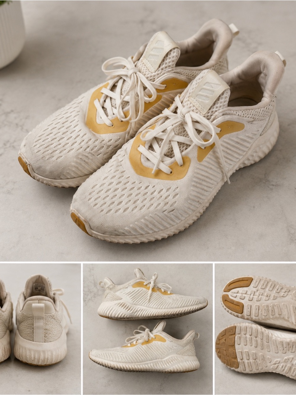 Adidas Women's White and Cream Shoes
